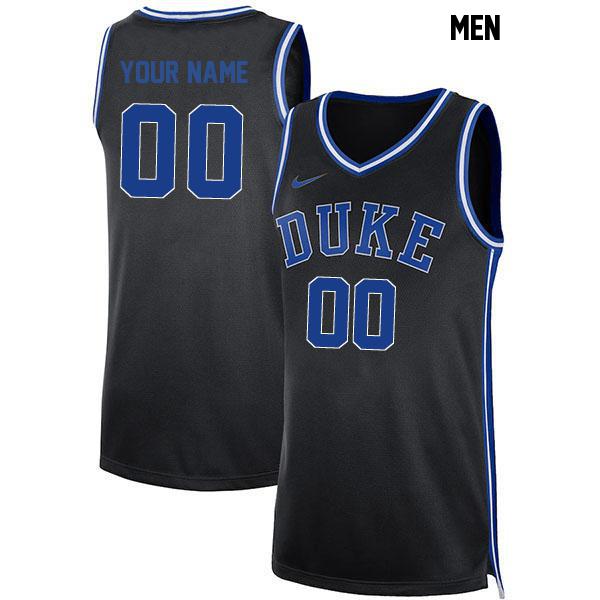 Customized Mens Black Stitched Authentic Duke Blue Devils College Basketball Jersey